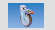 Steel castors with bolt hole fittings